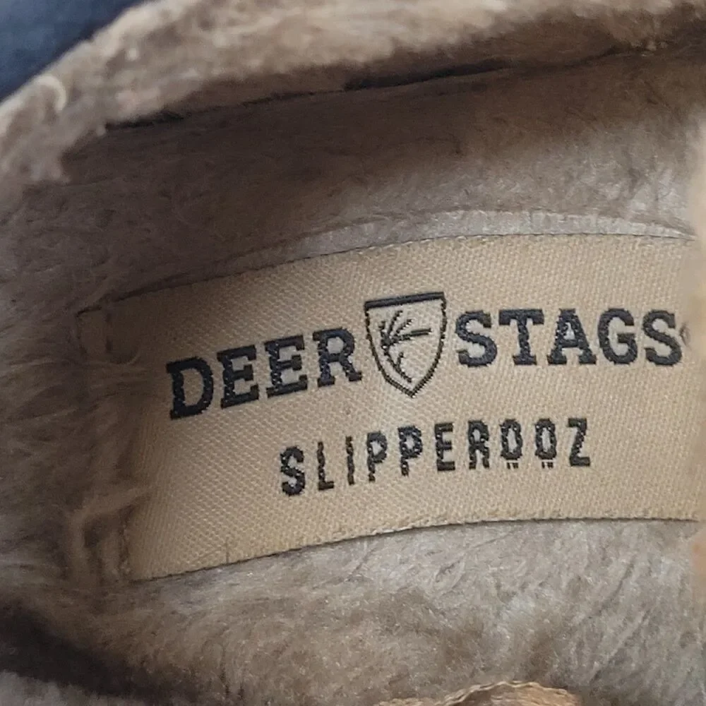 Deer Stags Slipperooz Lil Spun Slipper House Shoe Indoor Outdoor Boys Size 13M